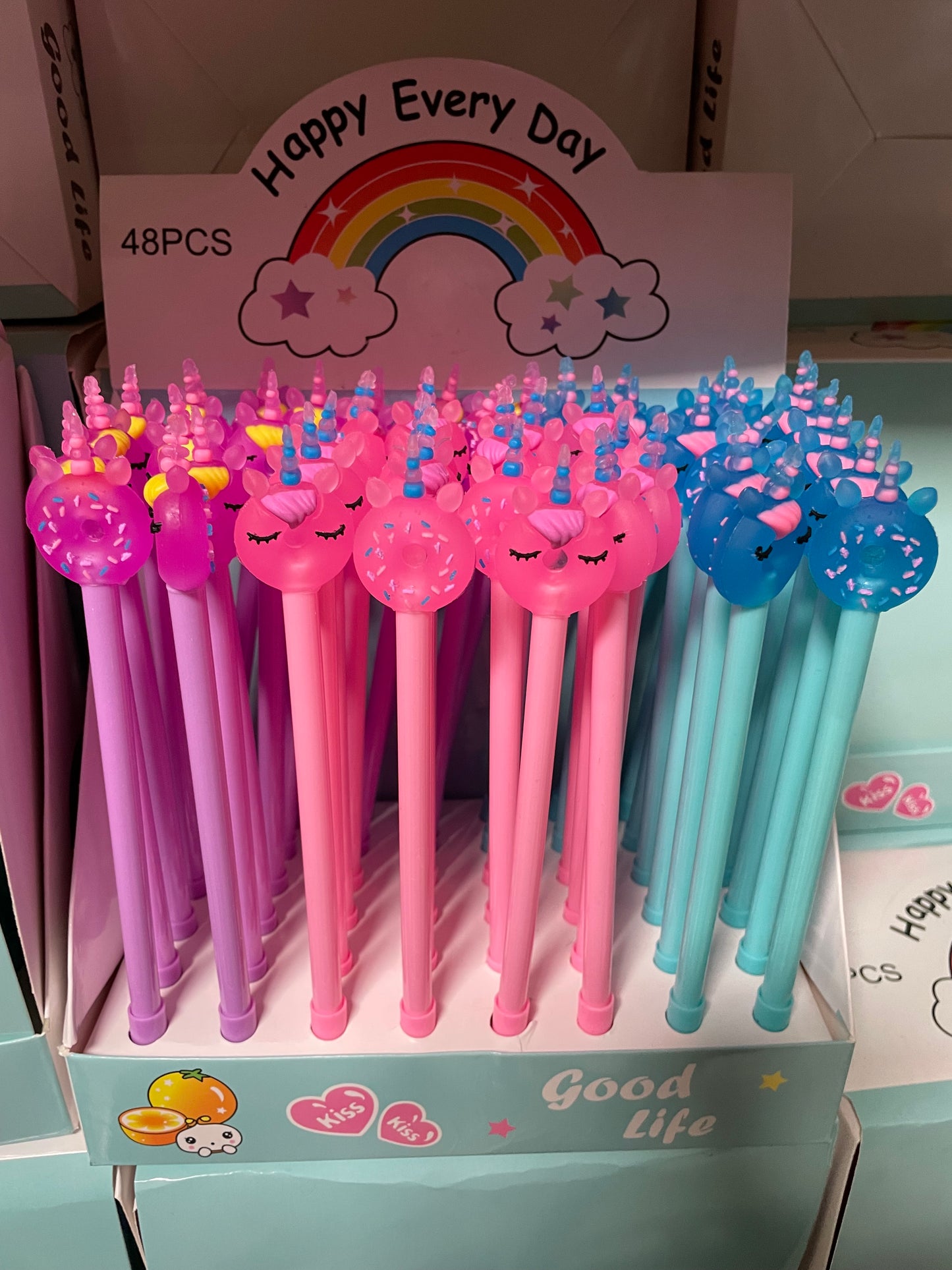 (2,8kr) Kuglepen m/Donutunicorn topper