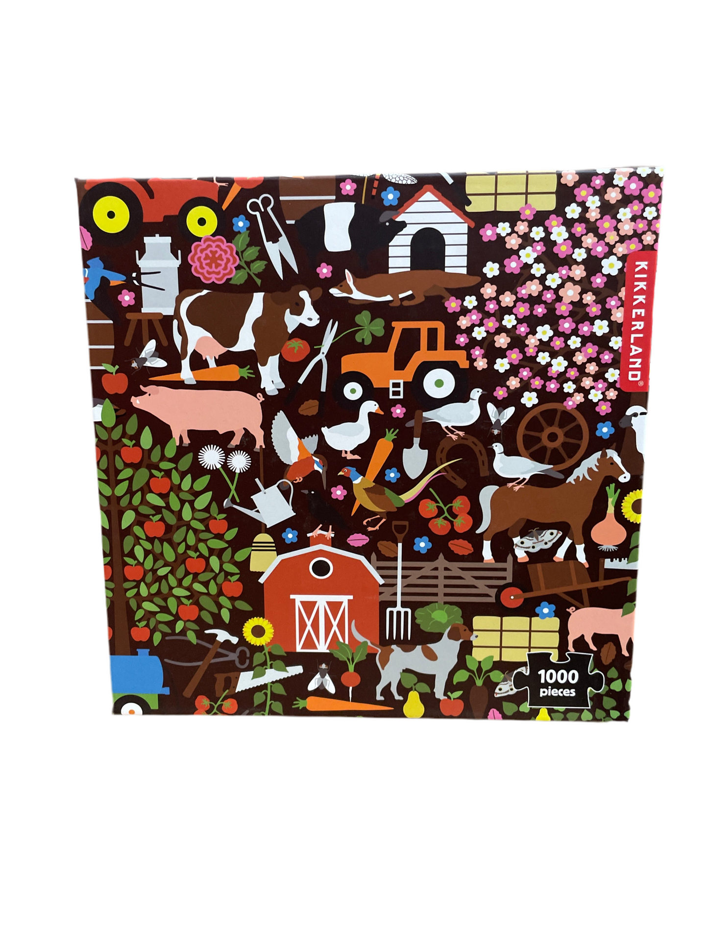 (20kr) Kikkerland puslespil 1000 brikker "Bondegård"