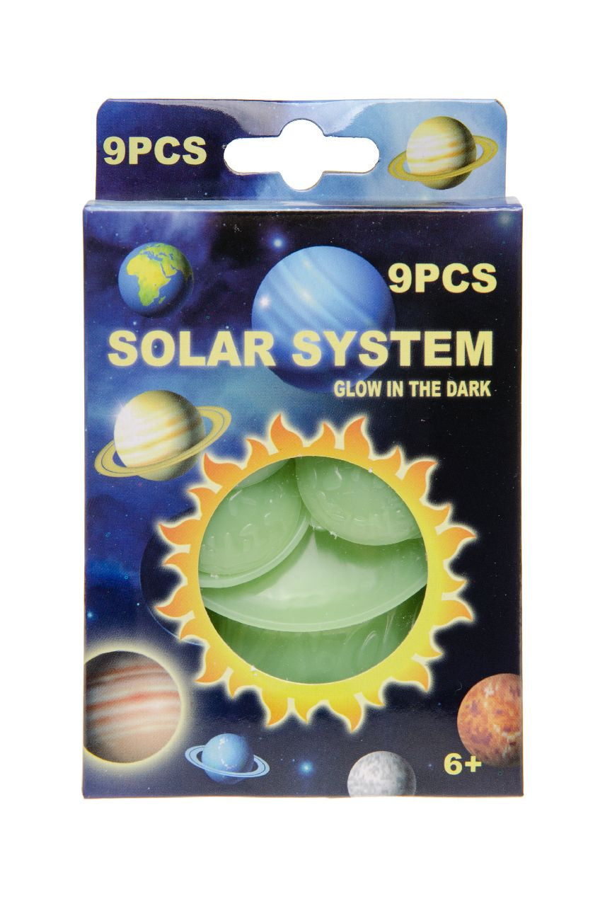 (8kr) Glow in the dark solsystem