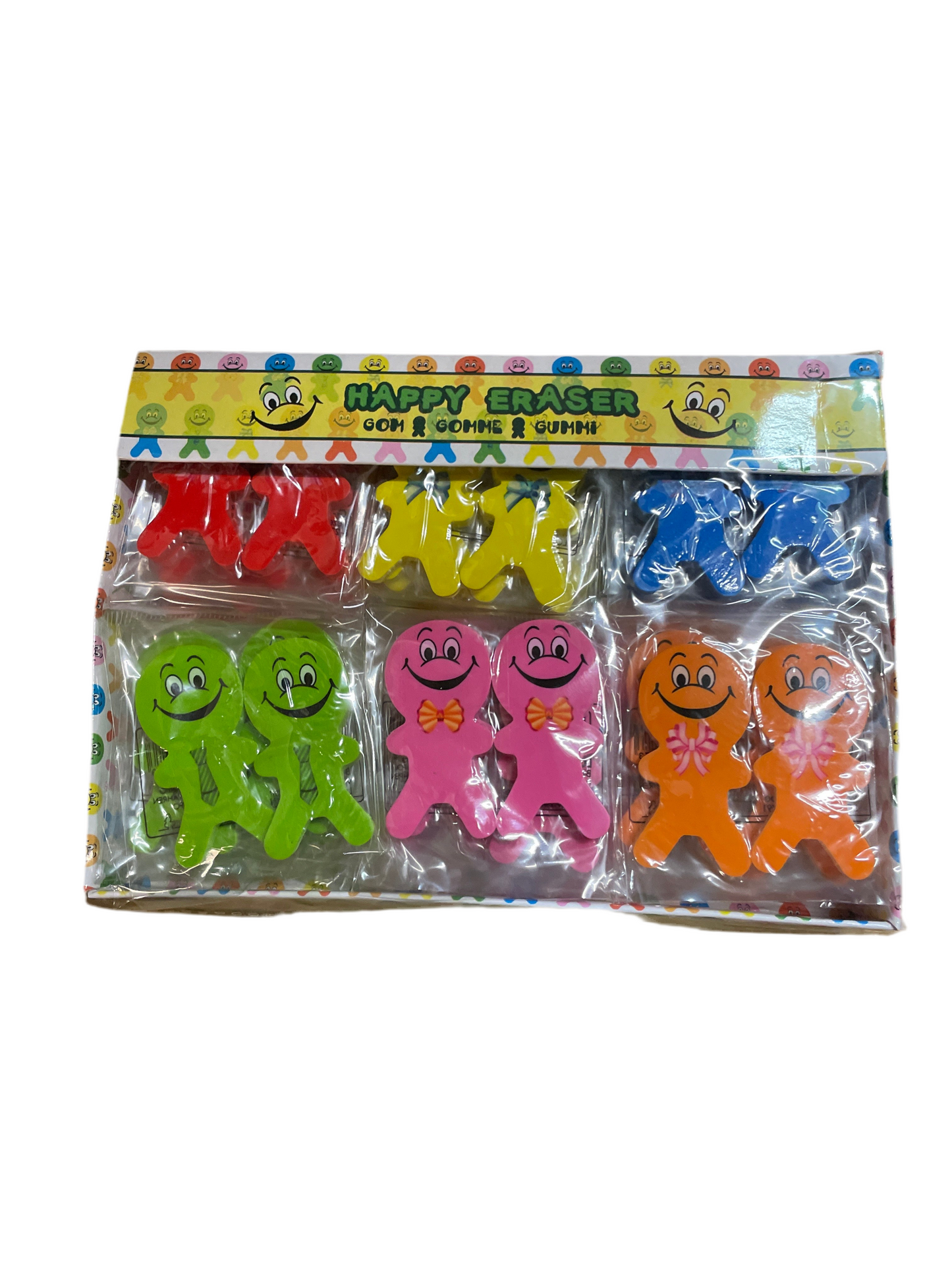 (2,4kr) Viskelæder 2pak SMILEYMAND