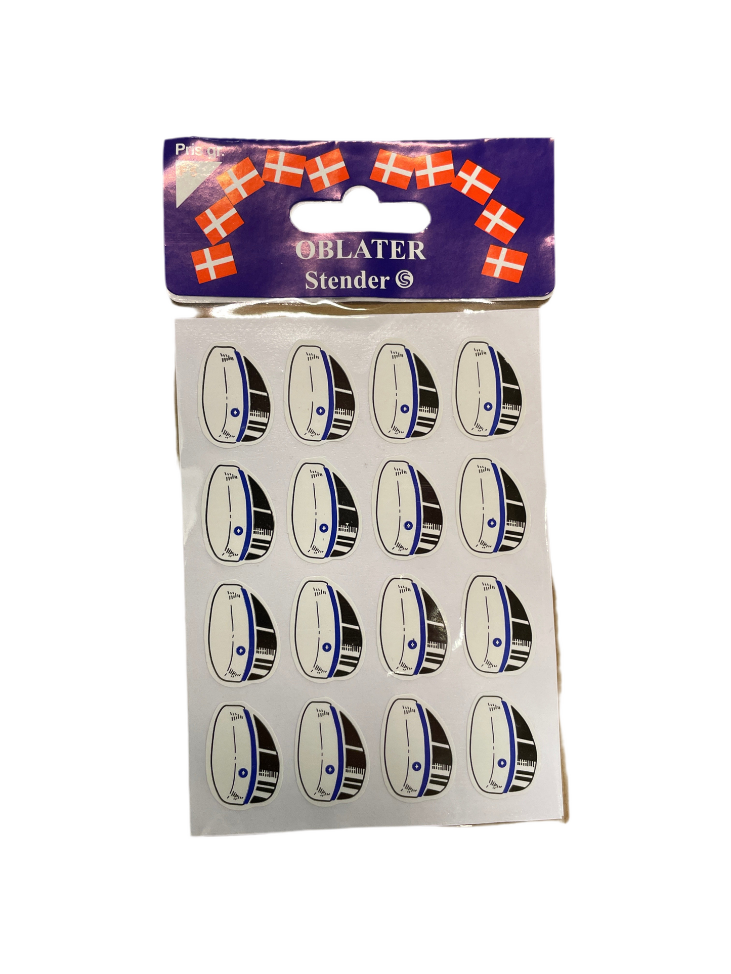 (2kr) Oblater studenterhue blå 32stk