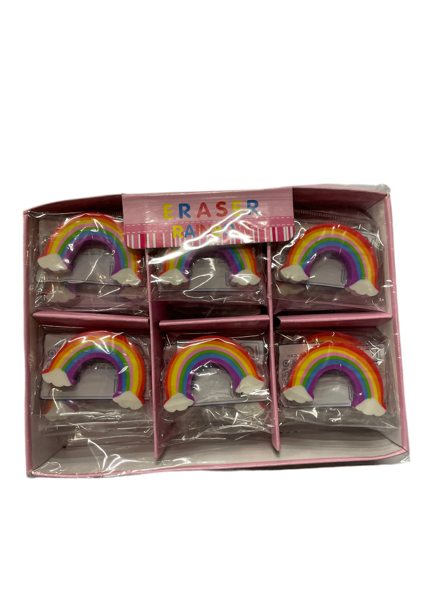 (2kr) Viskelæder REGNBUE