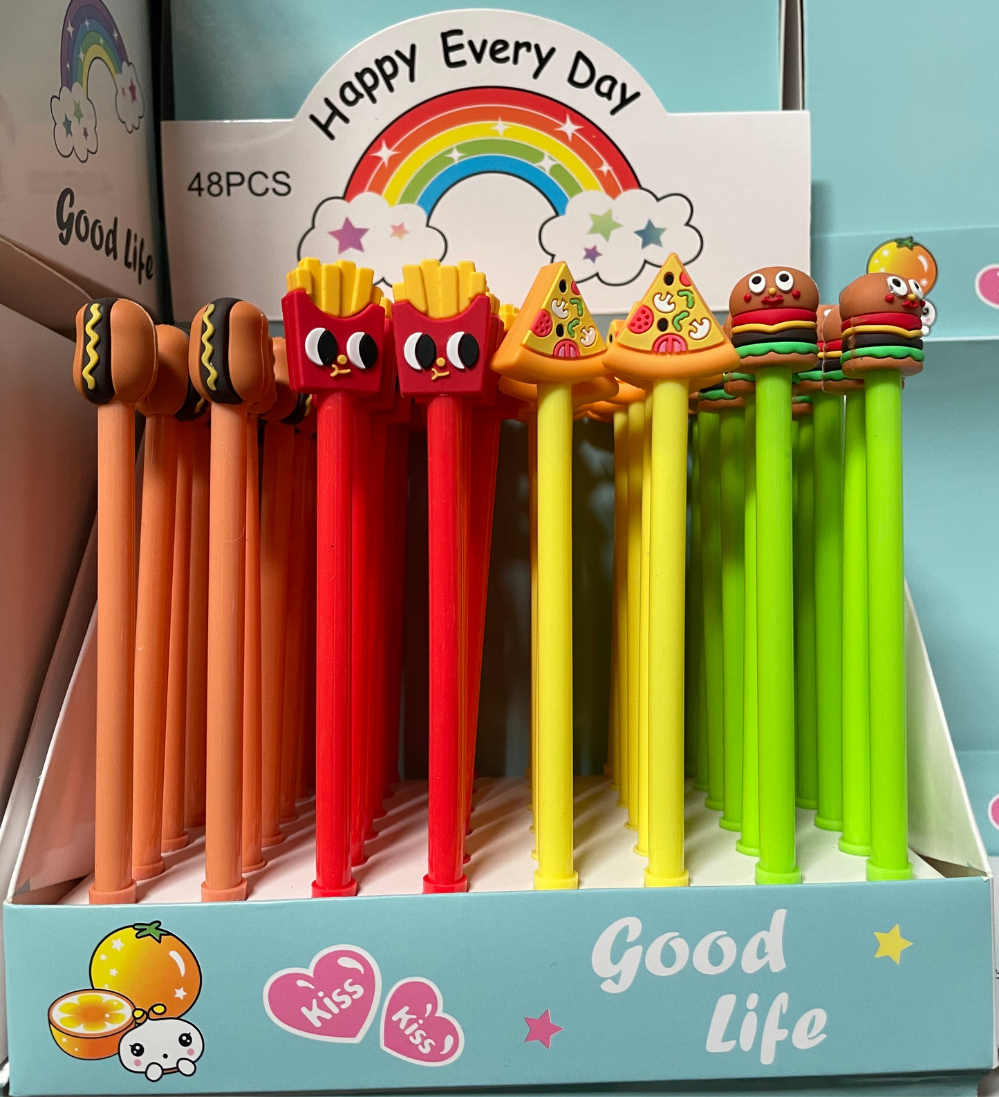 (2,8kr) Kuglepen m/Fastfood topper