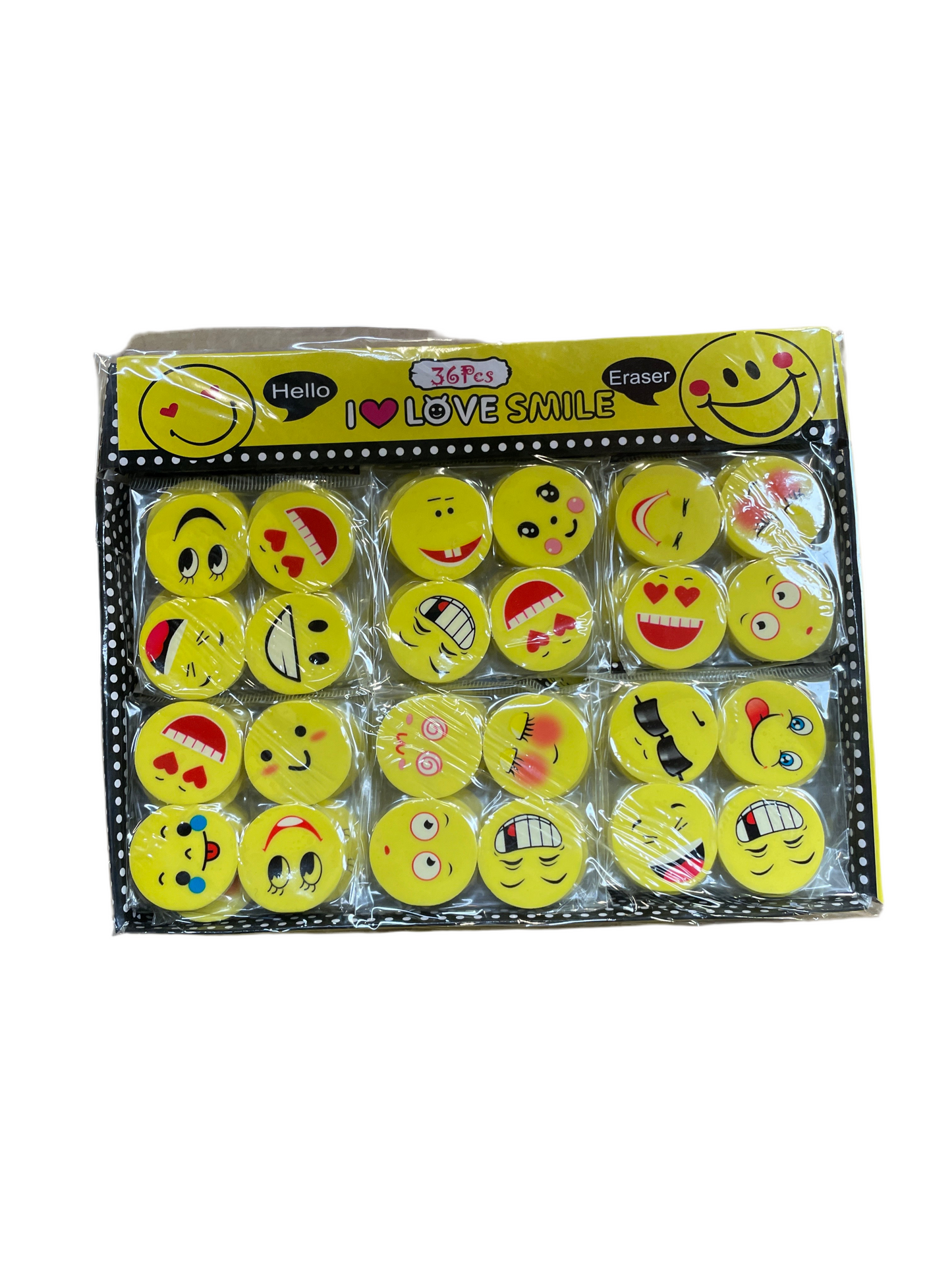 (2kr) Viskelæder SMILEY