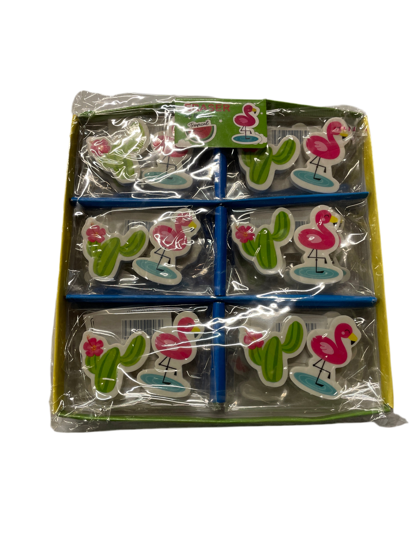 (2,4kr) Viskelæder 2pak flamingo