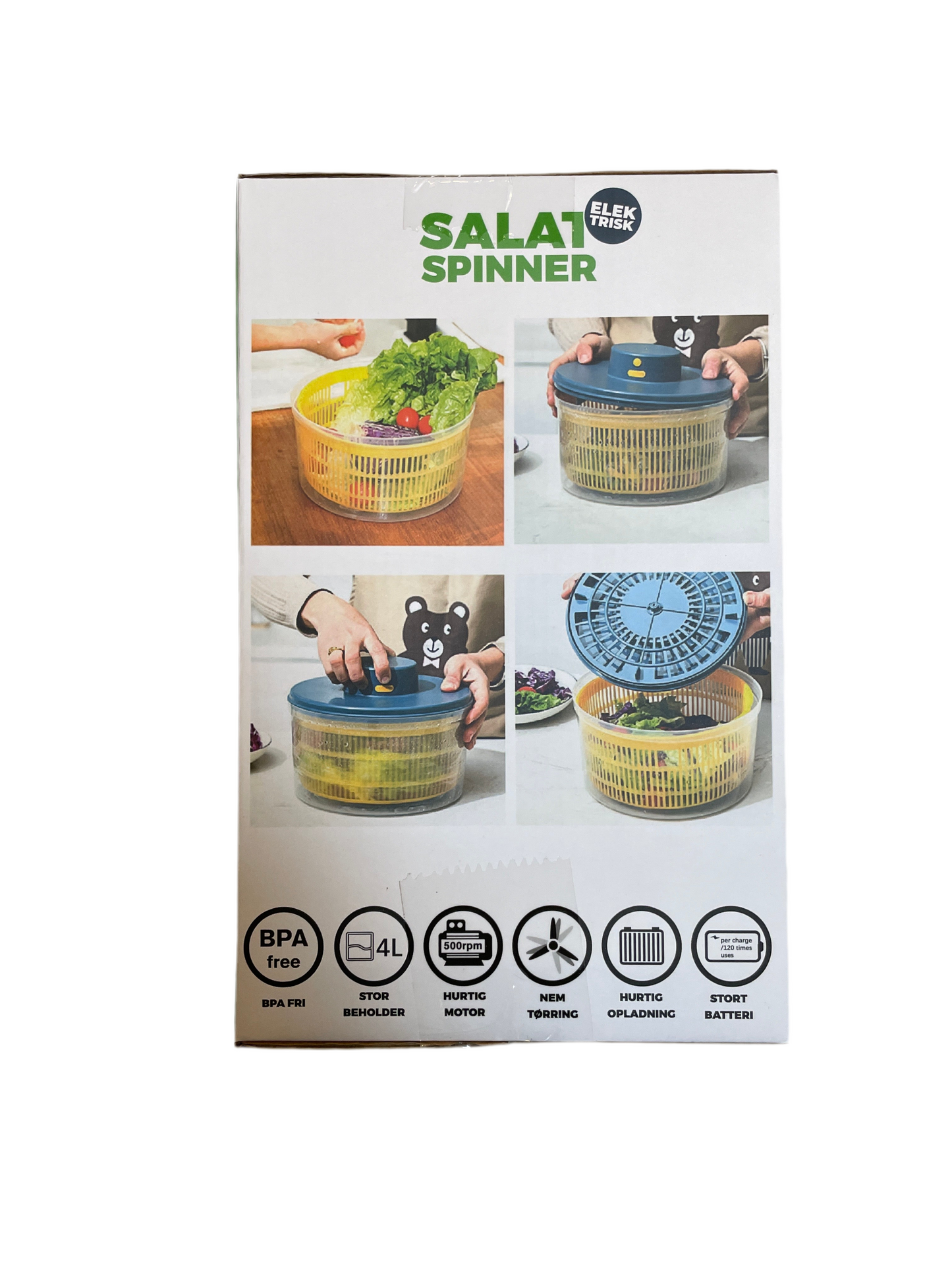 (14kr) Elektrisk salatslynge