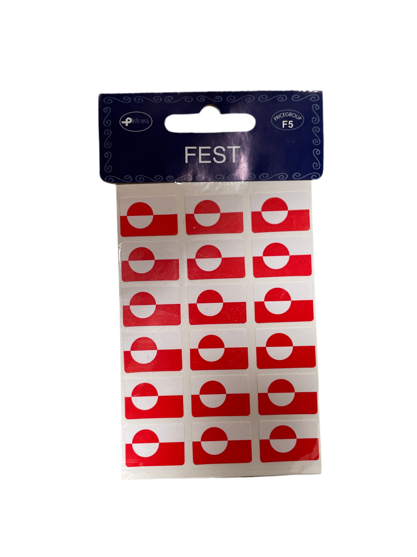 (2kr) Flag Grønland oblater