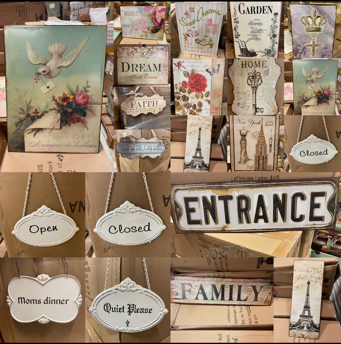 (5kr) Metal-RETRO skilte