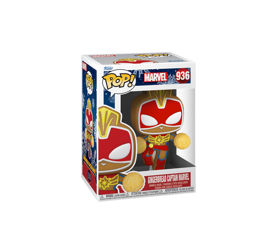FUNKO POP Gingerbread Captain Marvel #936