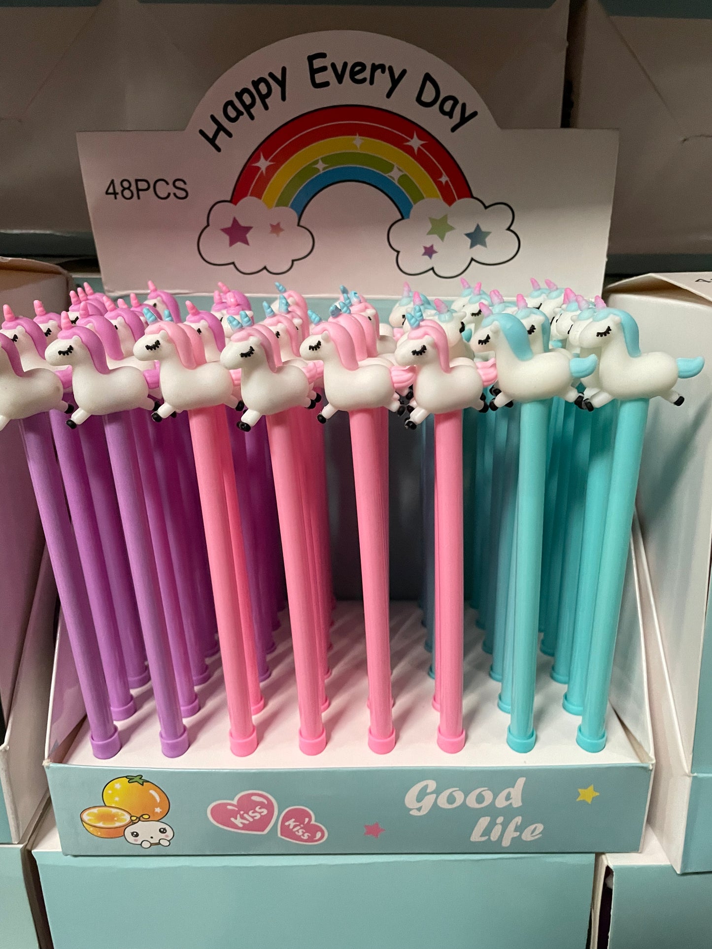 (2,8kr) Kuglepen m/Unicorn topper