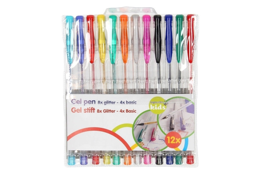(6kr) (FØR 12kr) Gelpenne 12pak