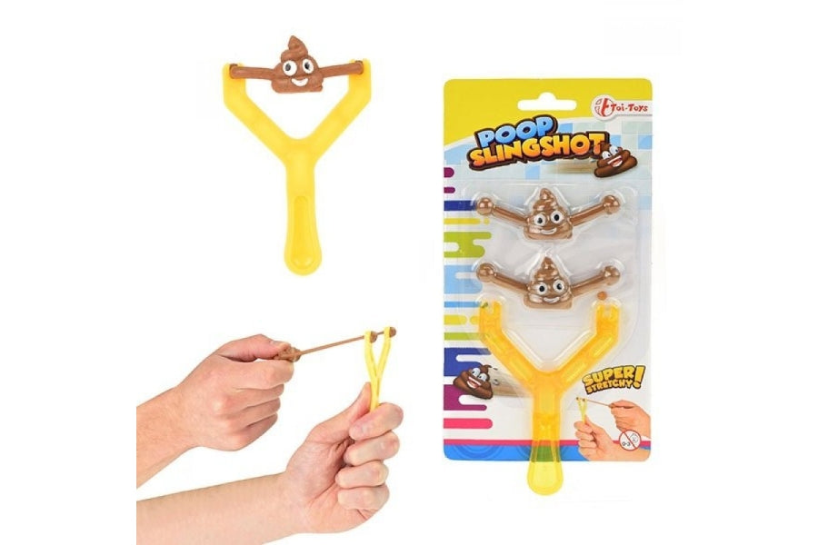 (6kr) FØR 8kr Funny Poo, smiling turd, slingshot
