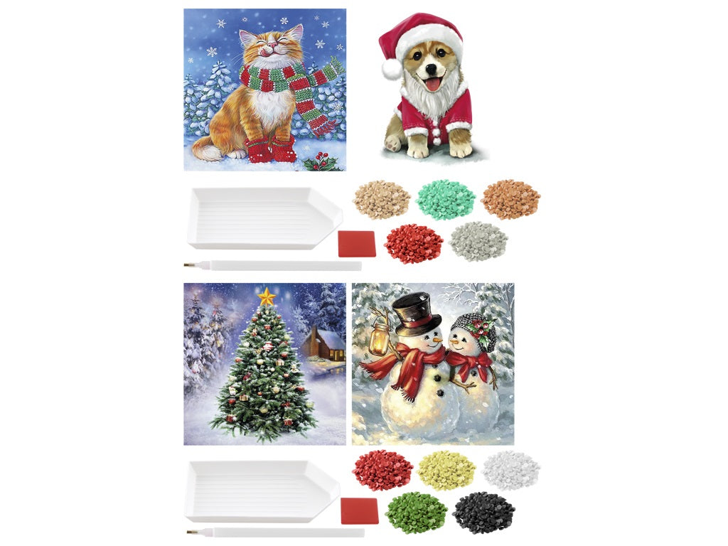 (12kr) Diamond painting kort 2-pak