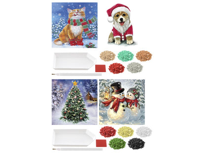 (12kr) Diamond painting kort 2-pak