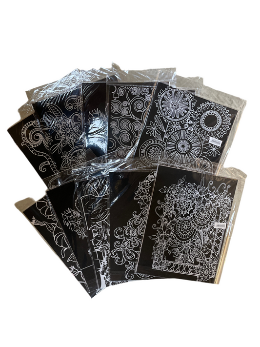 (2,4kr) A4 scratchark 2-pak