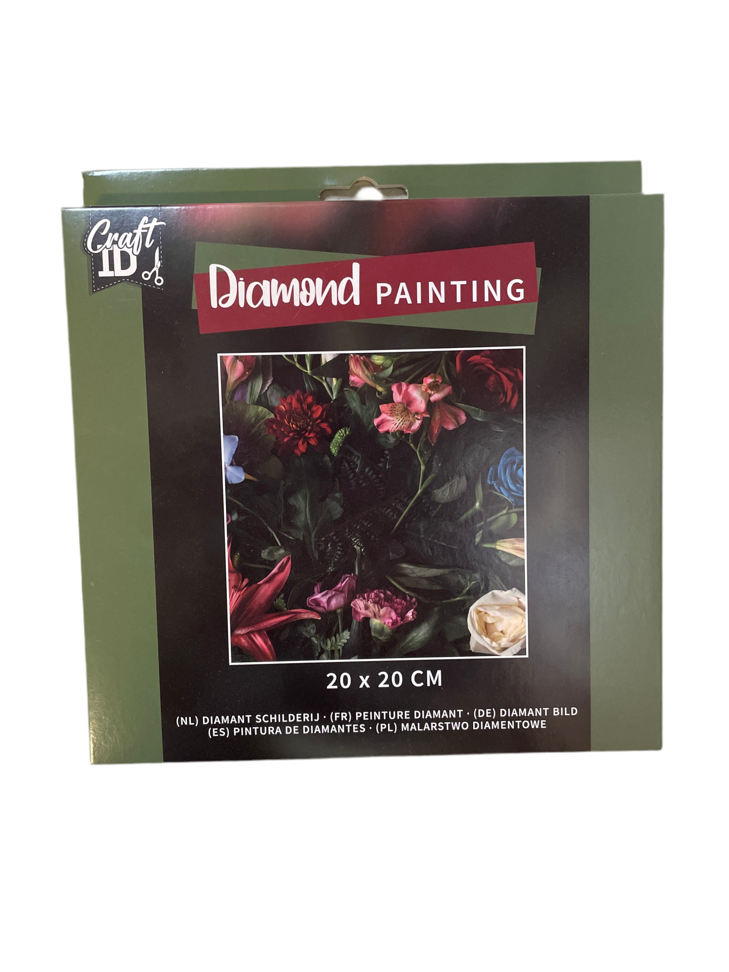 (8kr) (Før 16kr) Diamond Painting blomst 20x20