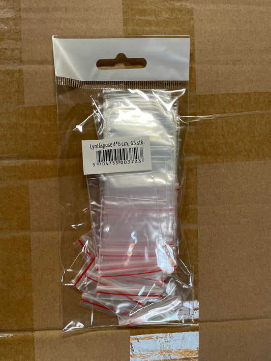 (5,2kr) Zip Lock poser 6*4