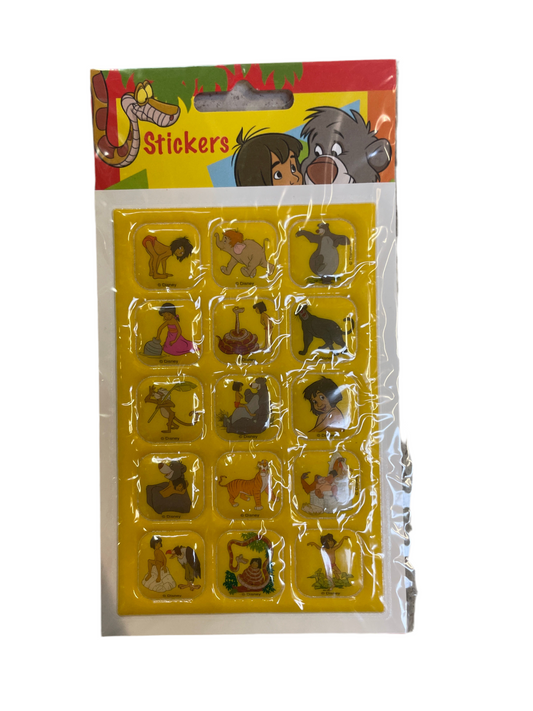 (0,5kr) (FØR 2kr) Disney Junglebogen stickers