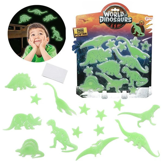 (12kr) Glow in the dark dinoer