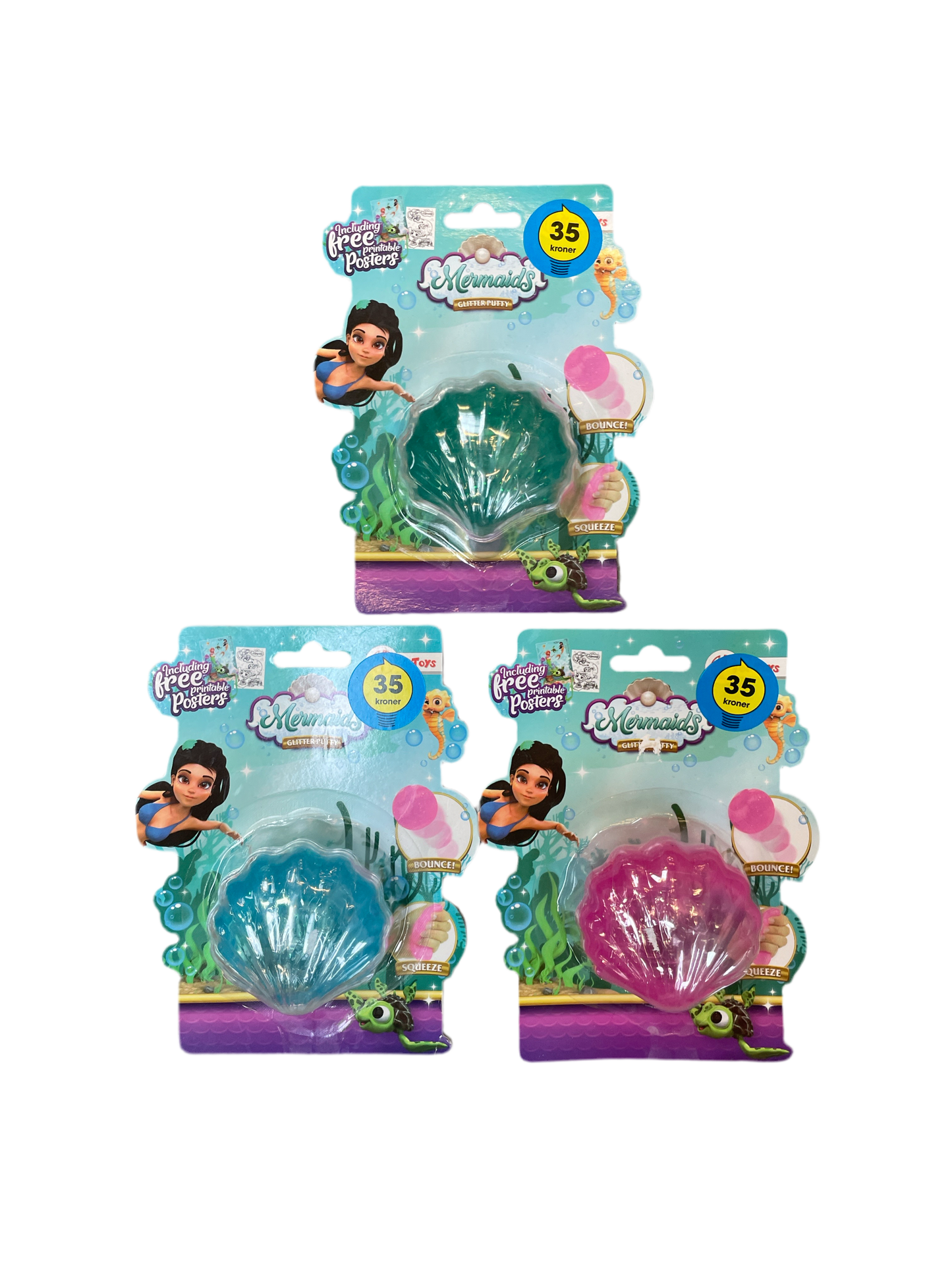 (7kr) Havfrueslim i muslingeskal