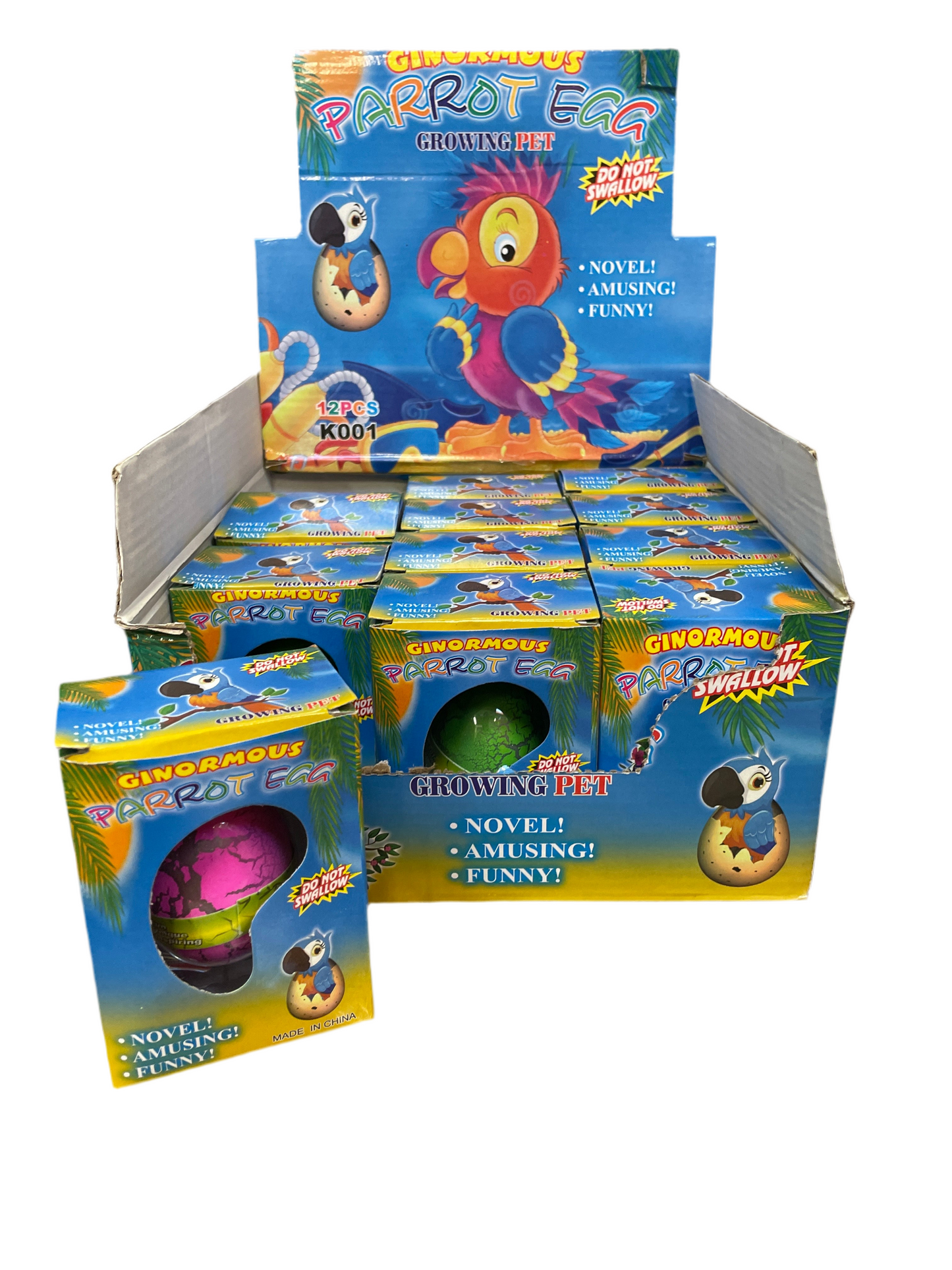 (7,2kr) Growing egg PAPEGØJE