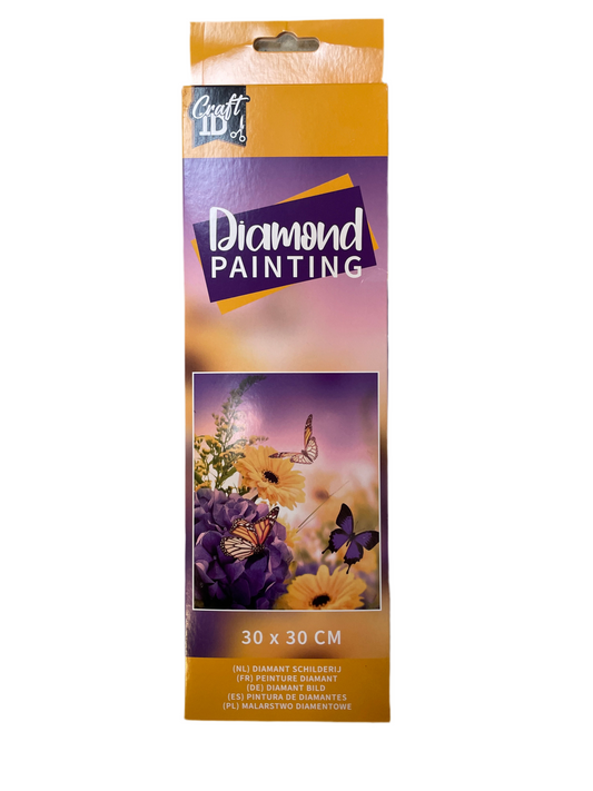 (20kr) Diamond Painting blomster 30x30