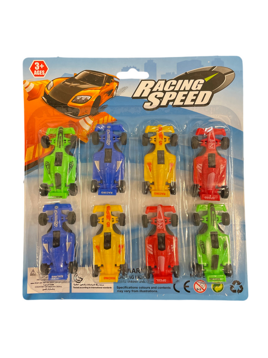 (8kr) 8-pak racerbiler