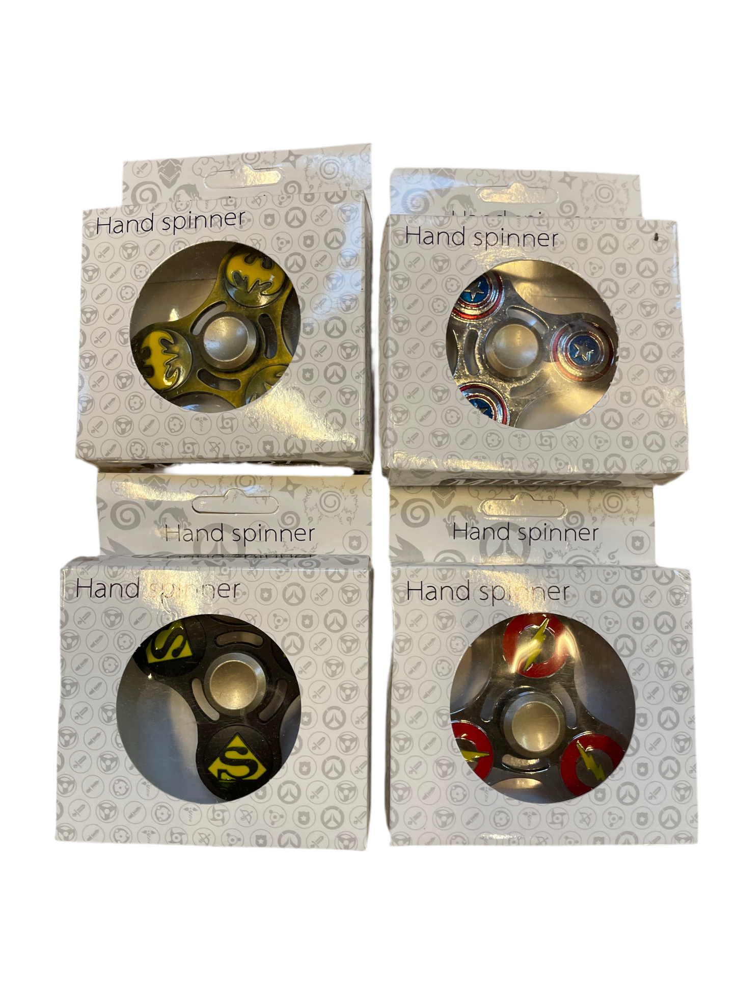 (1,6kr) (FØR 4kr) Metalspinner med superhelte