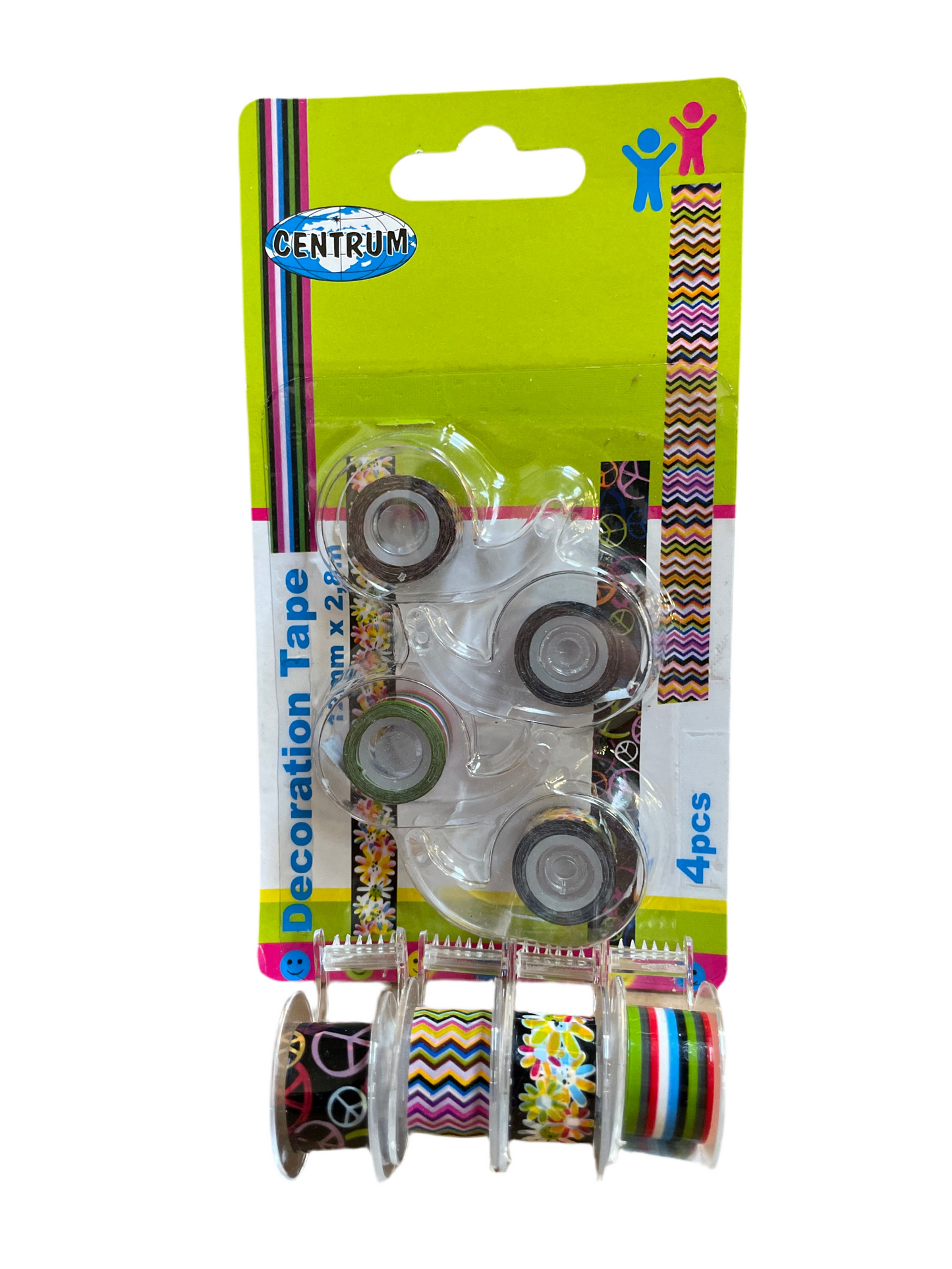 (2,5kr (FØR 4kr)) 4-pak dekotape på dispenser