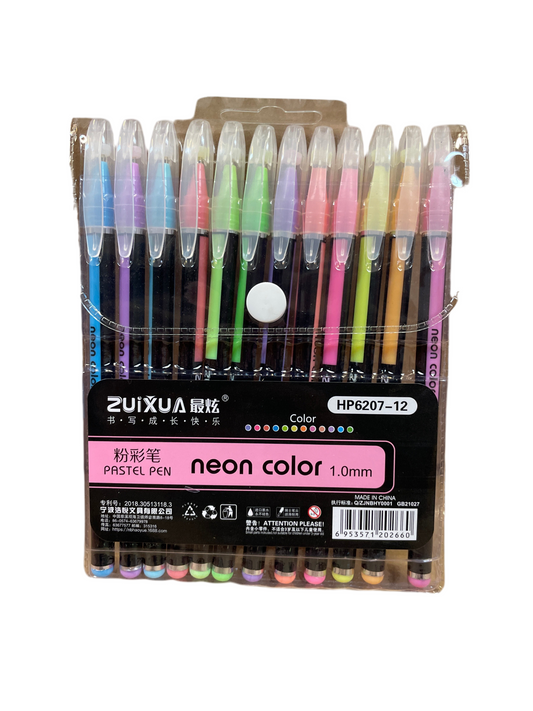 (8kr) 12-pak gelpenne pastel