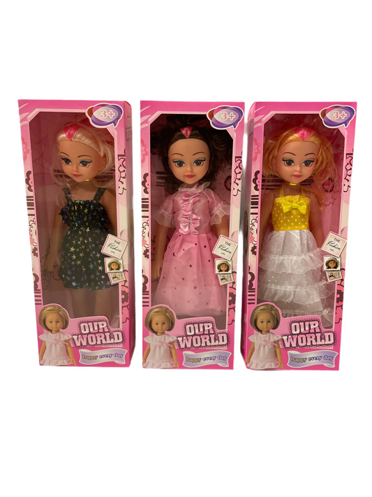 (44kr) Dukke i æske 43x16