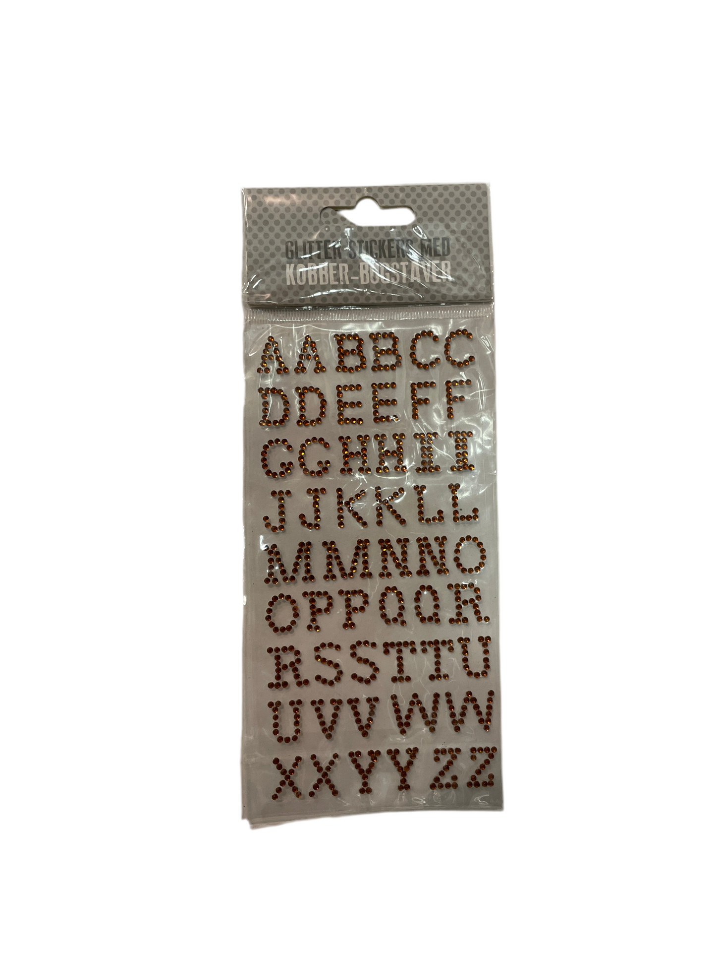 (2kr) Kobberbogstaver stickers