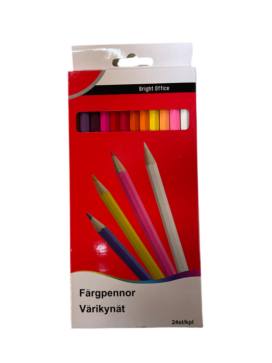 (8kr) Farveblyanter 24-pak