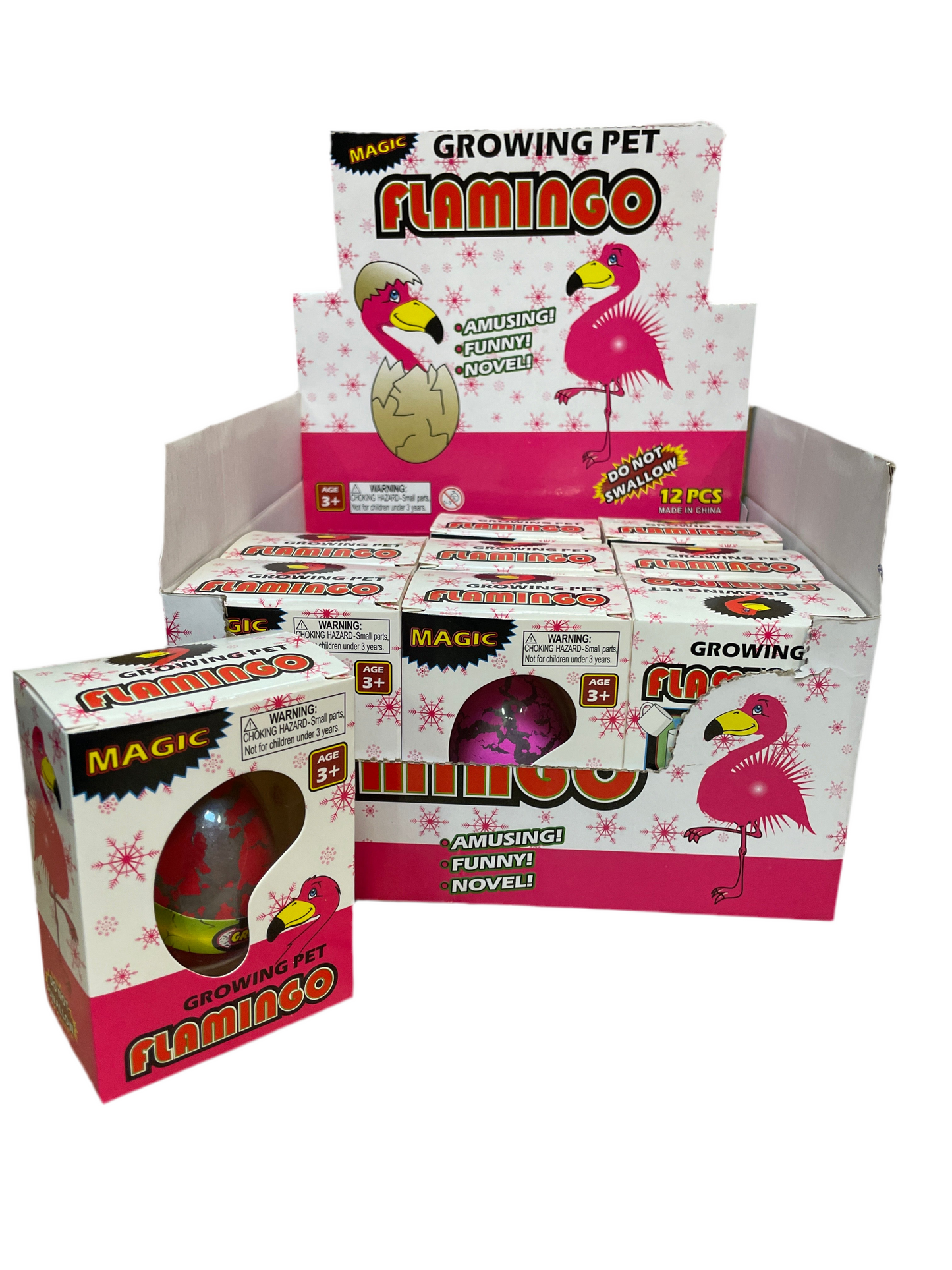 (7,2kr) Growing egg FLAMINGO