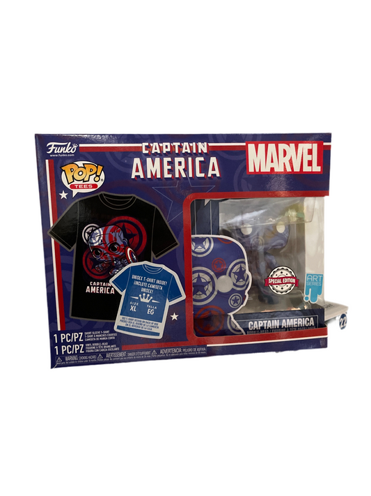 (120kr) Captain America T-shirt + POP