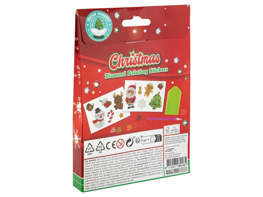 (14,4kr) Diamond painting stickers 12stk