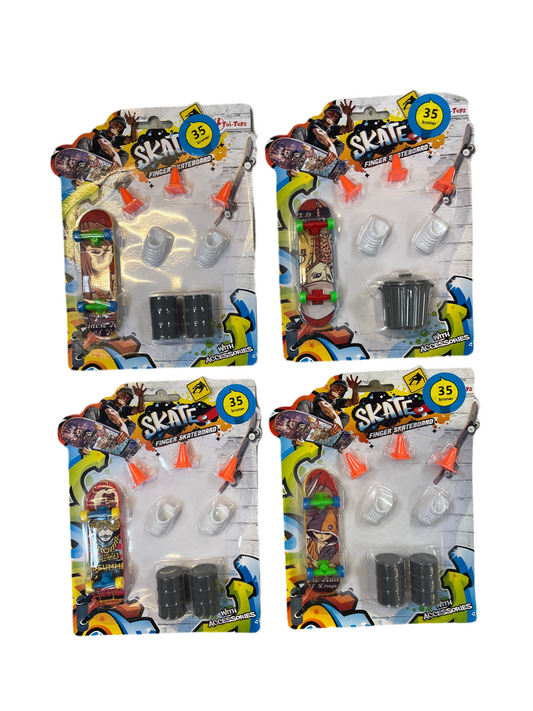(4kr) (FØR 8kr) Fingerskateboardsæt