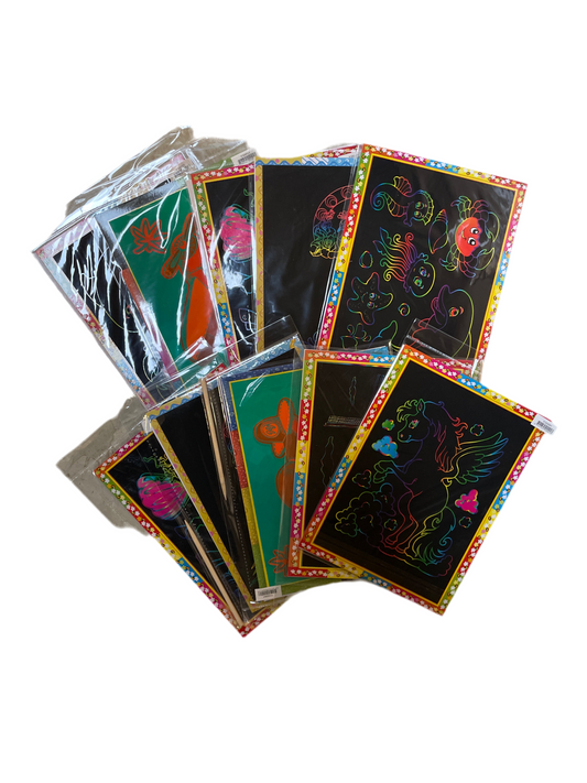 (2,4kr) A4 scratchark 2-pak