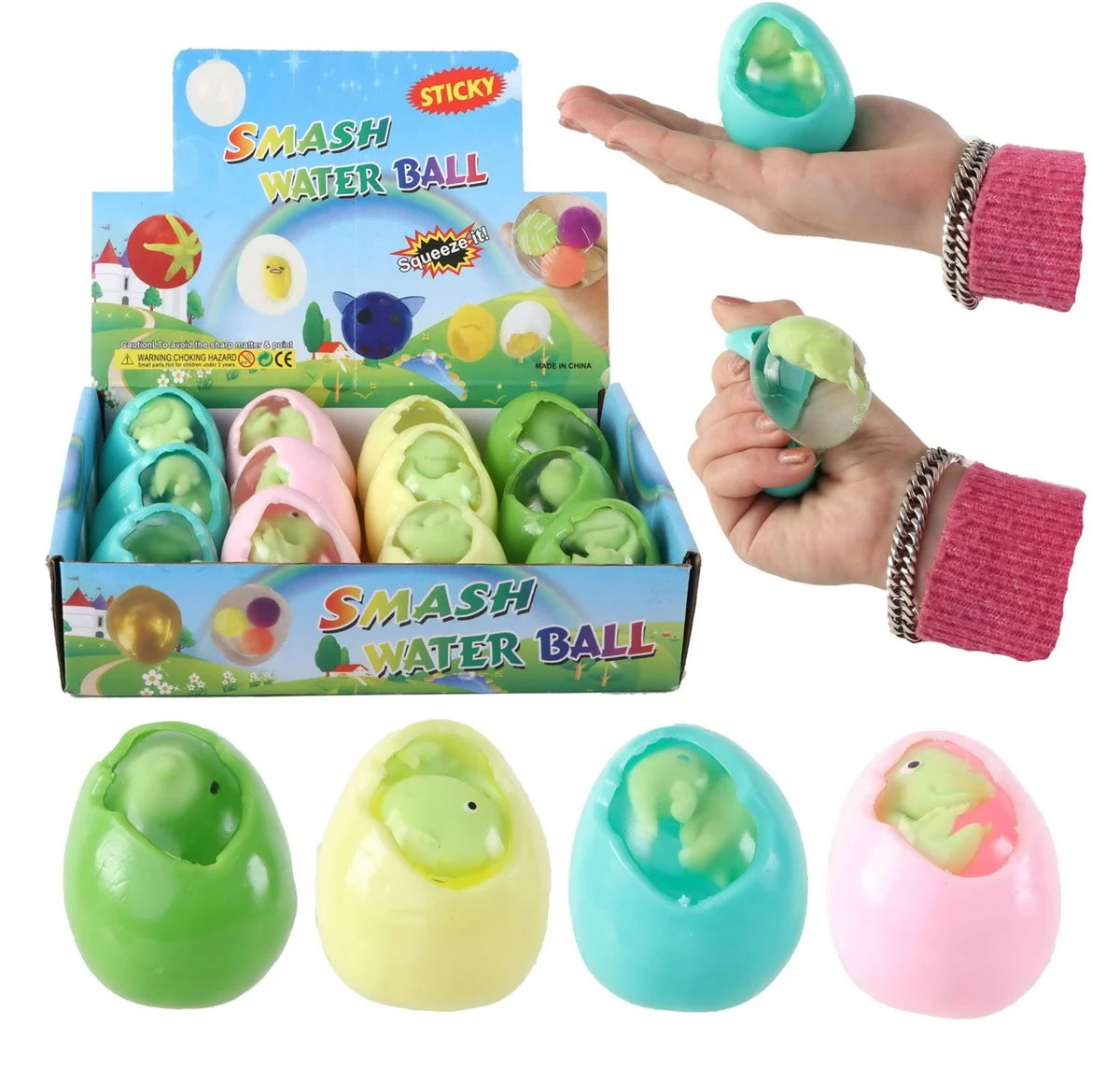 (8kr) Klemmebold dino i æg