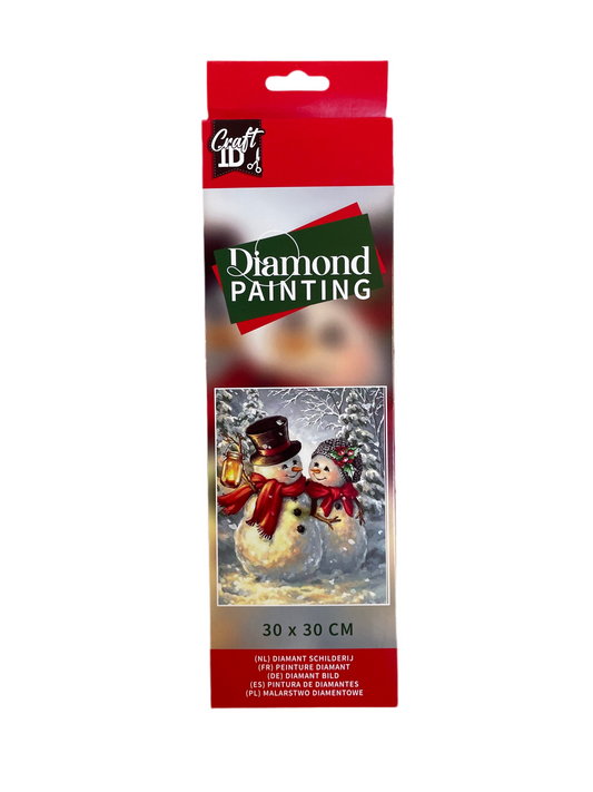 (20kr) Diamond Painting snemænd 30x30