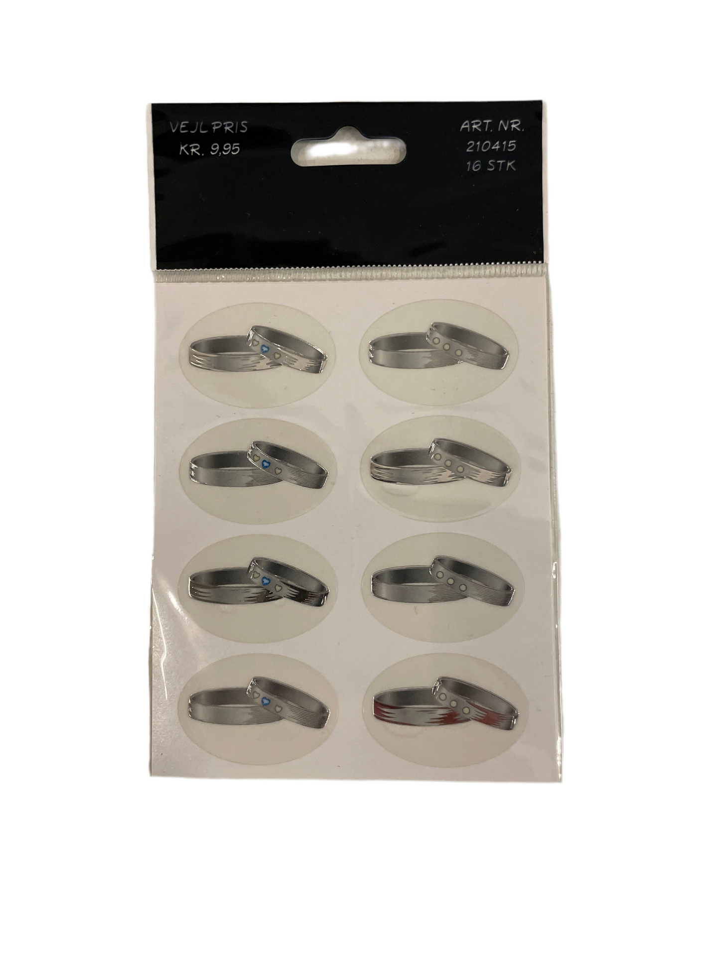(2kr) Oblater sølvringe 16 pr pakke