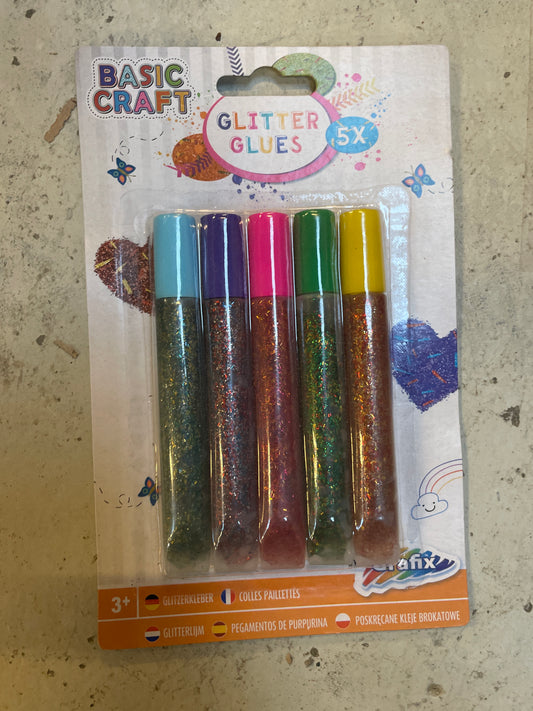 (6kr) Glitterlim 5-pak
