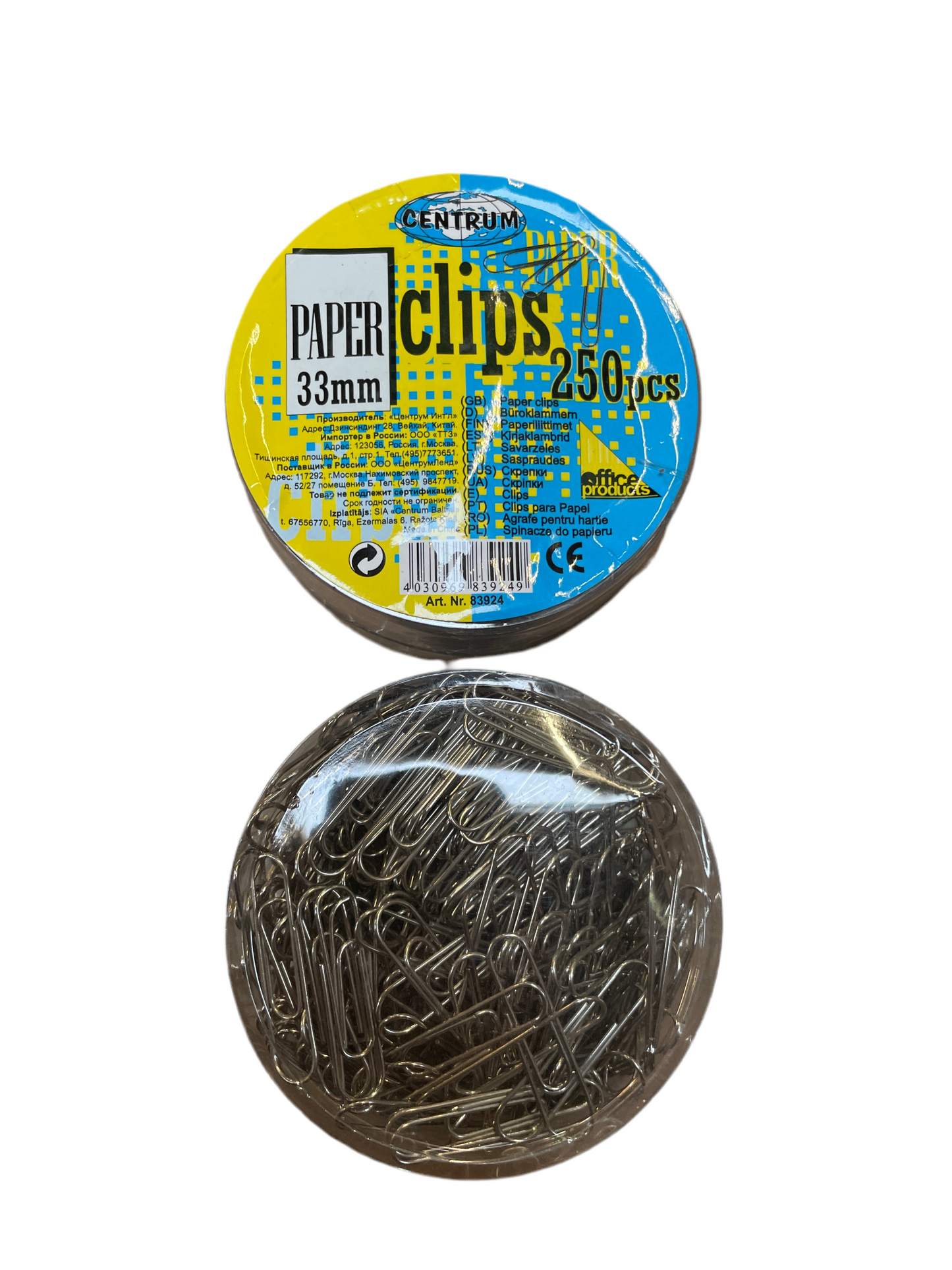 (3kr) Klips, æske m/250