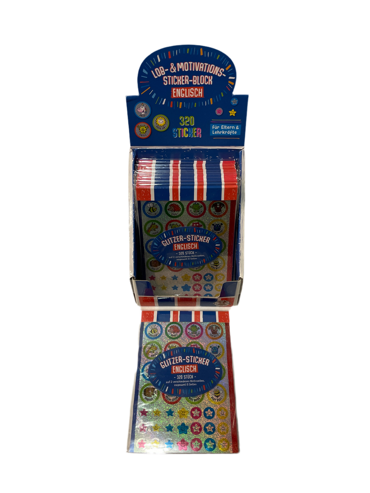 (4kr) Glimmer stickers 320 pr pakke