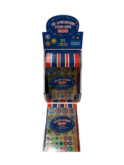 (4kr) Glimmer stickers 320 pr pakke