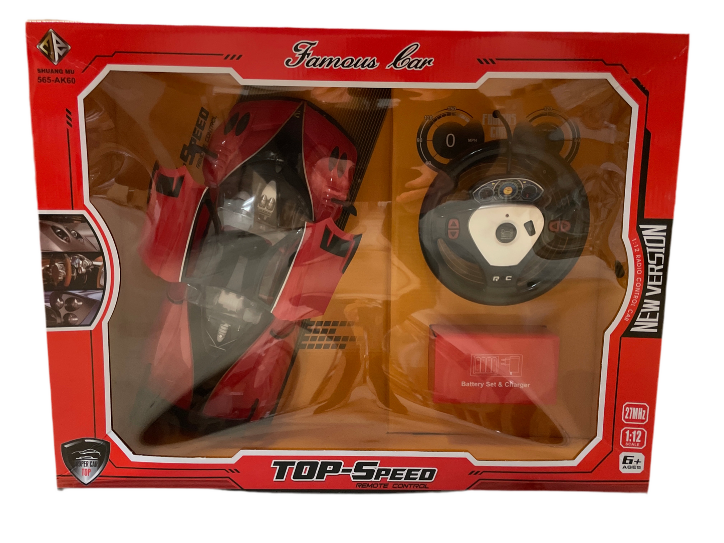 (390kr) Fjernstyret racerbil