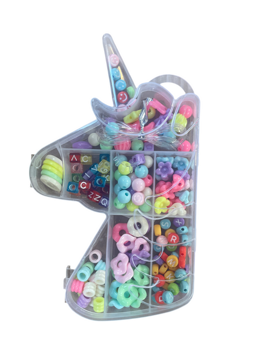 (11,2kr) Perlesæt unicorn
