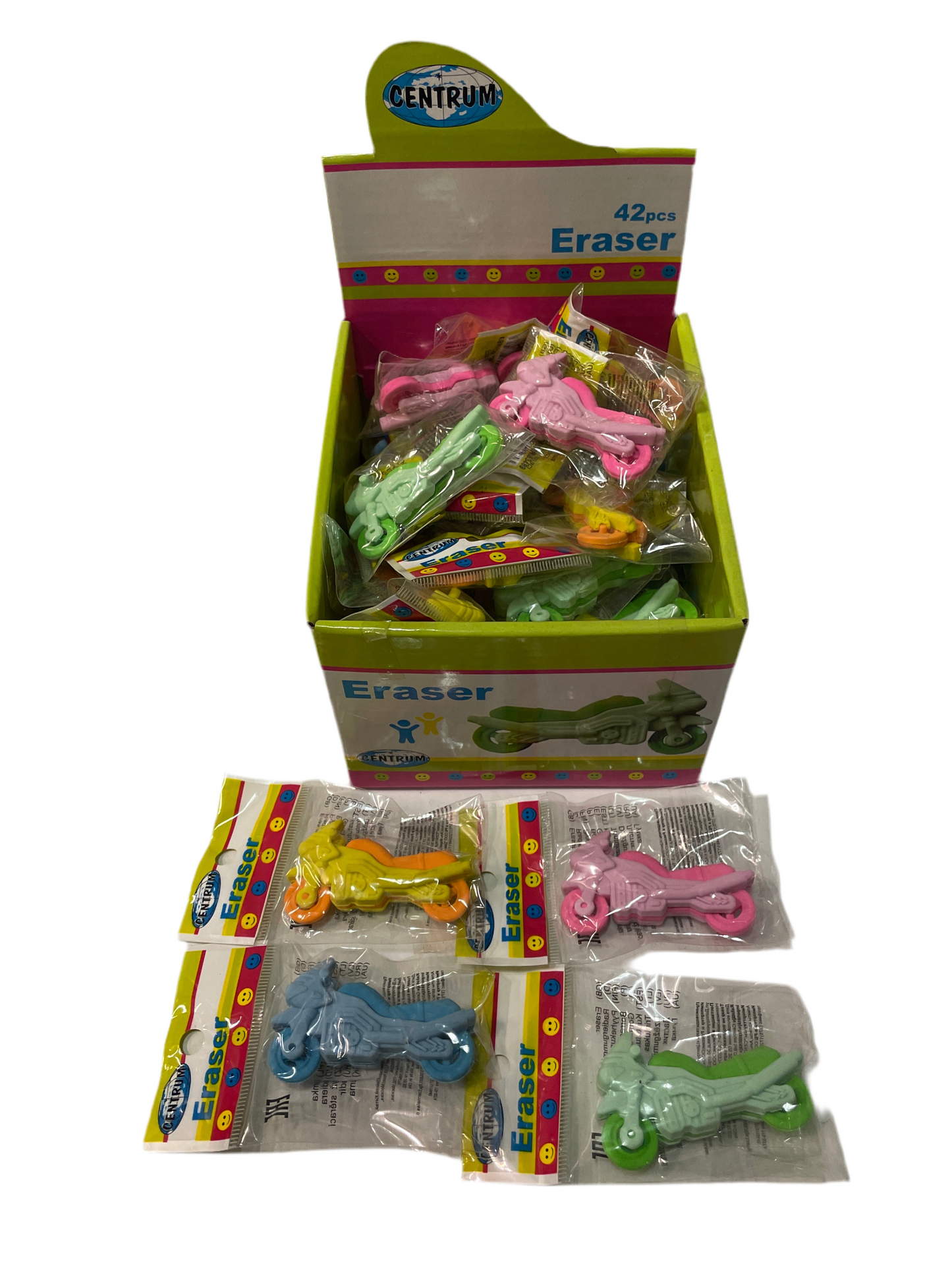 (2,4kr) Viskelæder MOTORCYKEL