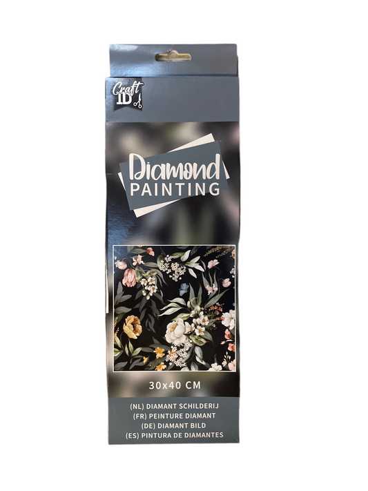(24kr) Diamond Painting blomster 30x40