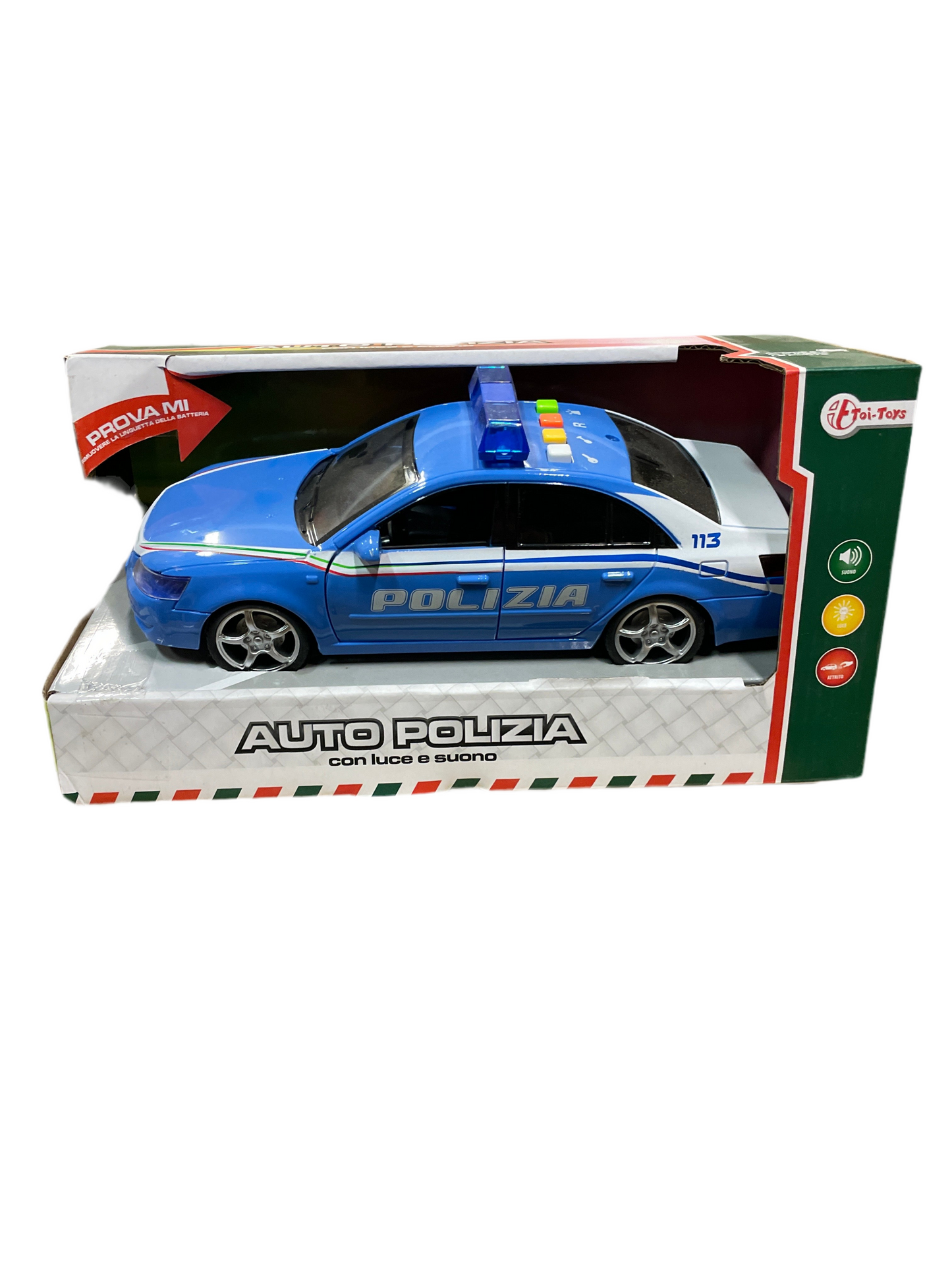 (52kr) Politibil m/lyd og lys